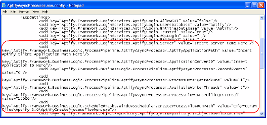 Configuring Application Server Properties
