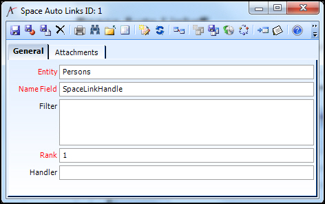 Space Auto Links Record
