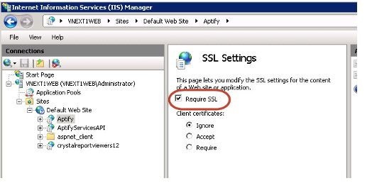Require SSL