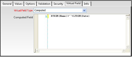 Calculation Field